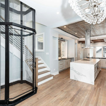 Chicago Luxury Kitchen Renovation with Residential Elevator