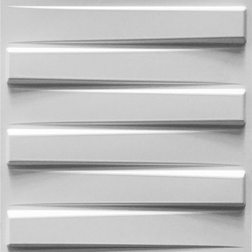 19 5/8"Wx19 5/8"H Keyes EnduraWall Decorative 3D Wall Panel, White