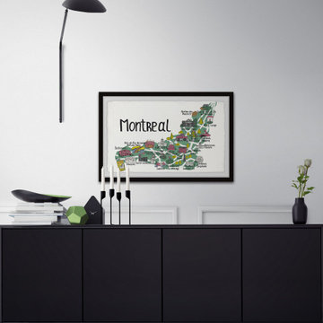 "Exploring Montreal" Framed Painting Print