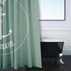 Gone Forever Overboard Sage 70" w x 73" h Shower Curtain