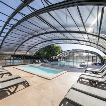 Commercial: Massive Telescopic Pool Enclosure Makes Outdoor Waterpark