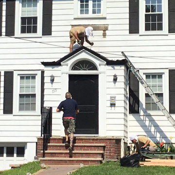 New Portico with Properly Pitched Roof
