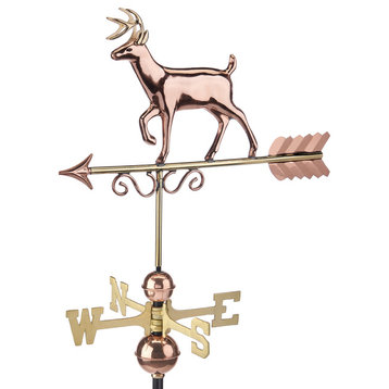 Proud Buck Weathervane, Pure Copper by Good Directions