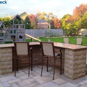 Open Porch and Patio with Outdoor Kitchen