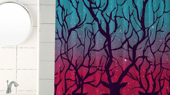 Deer Forest Shower Curtain