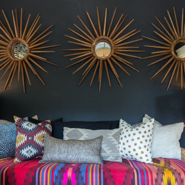 Color, Dramatic Lighting and Pattern Energize a Rental Home