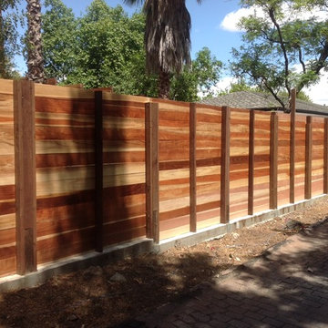 Custom Redwood Privacy Fence