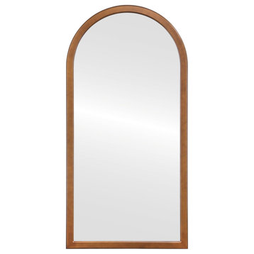 Pescara Framed Full Length Mirror, Crescent Cathedral 23.4"x47.4", Autumn Bronze