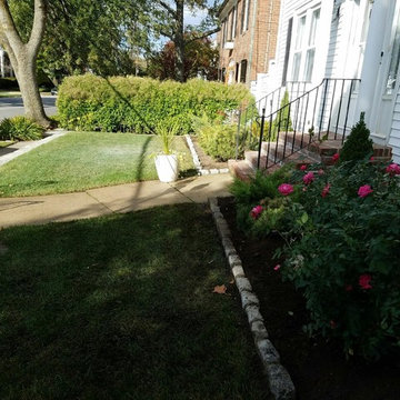 edging and bluestone