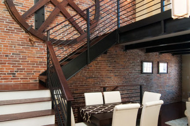 This is an example of an industrial staircase in Boston.