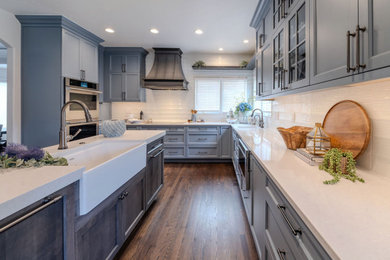 Transitional kitchen photo in Denver