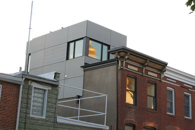 Example of a trendy exterior home design in Baltimore