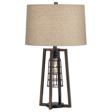 Pacific Coast Julian 2-Light Caged Table Lamp, Antique Nickel