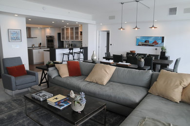 Living room - contemporary living room idea in Los Angeles