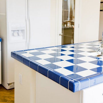 Brilliant Kitchens-Tile countertop