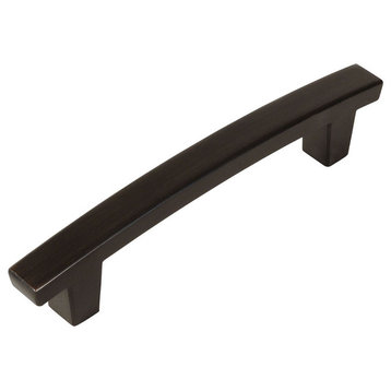 Cosmas Contemporary Cabinet Hardware, Oil Rubbed Bronze, 3-1/2" Hole Centers