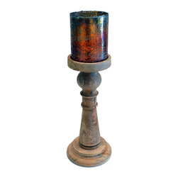 Brunei W-611 Mango Rainbow 6" x 18" Candle Holder - Candleholders
