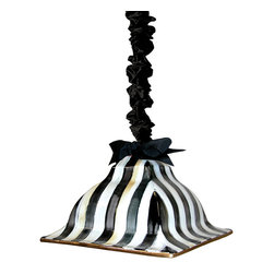 Courtly Stripe Square Hanging Lamp | MacKenzie-Childs - Pendant Lighting