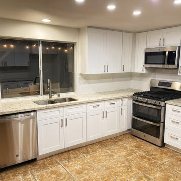 White shaker kitchen remodel