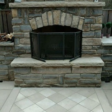Custome FireRock Fireplace