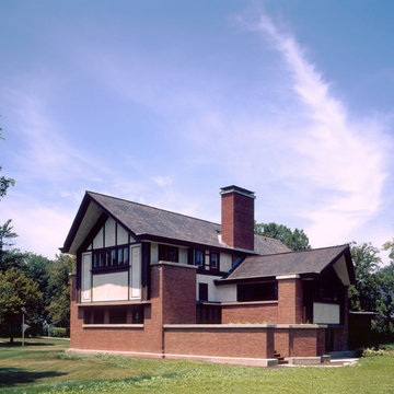 Restored South Elevation showing rebuilt terrace
