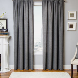 Blindsgalore Signature Drapery Panel: Gentleman's Houndstooth - Curtains