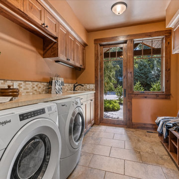 Woodinville Northwest Craftsman Lodge Custom Home at Echo Falls Golf Course
