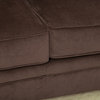 Ella Chocolate Brown Fabric Sofa