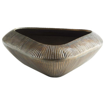 Prism Decorative Bowl, Antique Bronze