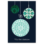 DDCG - Contemporary Christmas Ornaments Canvas Wall Art, 16"x24" - Spread holiday cheer this Christmas season by transforming your home into a festive wonderland with spirited designs. This Contemporary Christmas Ornaments 16x24 Canvas Wall Art makes decorating for the holidays and cultivating your Christmas style easy. With durable construction and finished backing, our Christmas wall art creates the best Christmas decorations because each piece is printed individually on professional grade tightly woven canvas and built ready to hang. The result is a very merry home your holiday guests will love.