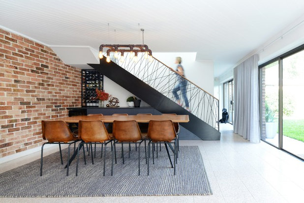Industrial Dining Room by Alix Helps Interiors