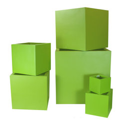 AuthenTEAK Lightweight Fiberglass Planters - Outdoor Pots And Planters