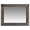 Rustic Bathroom Mirror, Modern Farmhouse Mirror, Ranch Hand Mirror, 16"x20"