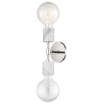 Mitzi by Hudson Valley Lighting - Asime 2-Light Wall Sconce, Finish: Polished Nickel - We get it. Everyone deserves to enjoy the benefits of good design in their home - and now everyone can. Meet Mitzi. Inspired by the founder of Hudson Valley Lighting's grandmother, a painter and master antique-finder, Mitzi mixes classic with contemporary, sacrificing no quality along the way. Designed with thoughtful simplicity, each fixture embodies form and function in perfect harmony. Less clutter and more creativity, Mitzi is attainable high design.