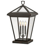 Hinkley - Hinkley Alford Place 25.75" Large Pier Mount Lantern, Oil Rubbed Bronze - The clean and classic design of Alford Place is the epitome of timeless elegance. The precision die-cast frame and top loop paired with a sealed glass roof provide excellent illumination from all sides. Part of the Estate Series, Alford Place is designed to meet the needs of expansive properties, offering a breadth of fixtures defined by coordinating composition, enduring architecture, and time-honored craftsmanship.