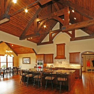 Lake Home with Timber Frame Components