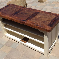Small Reclaimed Wood Entertainment Table - Furniture