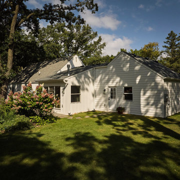 Single-Car Garage becomes Sunroom, Bathroom, Mudroom and Double Garage