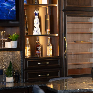 Luxe Home Lounge with Home Bar