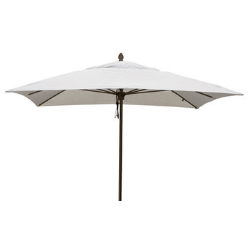 Fiberbuilt Riva Umbrella, Natural White, 7.5' Square