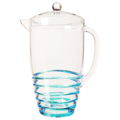 Swirl Pitcher, Blue