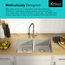 KRAUS Dex Kitchen Sink 33" Double Bowl