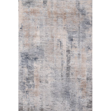 Momeni Dalston Dal-3 Organic/Abstract Rug, Gray, 5'3"x7'6"