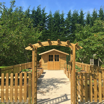 Vue d'ensemble du potager