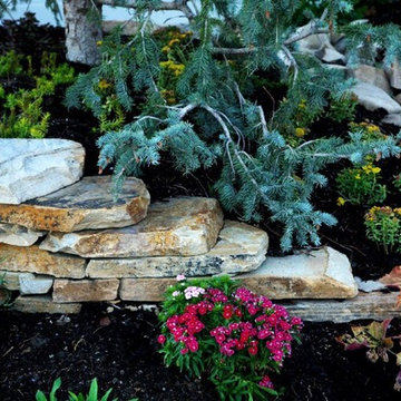 Retaining Wall In Flower Bed