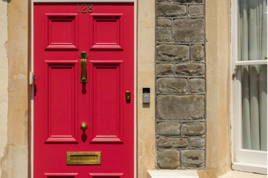 Inspiration for a victorian entrance.