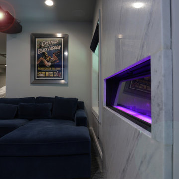 Blue Luxury Media Room