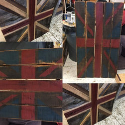 British barn wood flags - Paintings