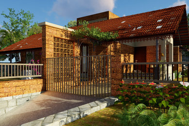 Island style exterior home photo in Other