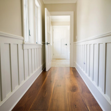 Select Walnut Plank Flooring, Long Planks in a Hallway